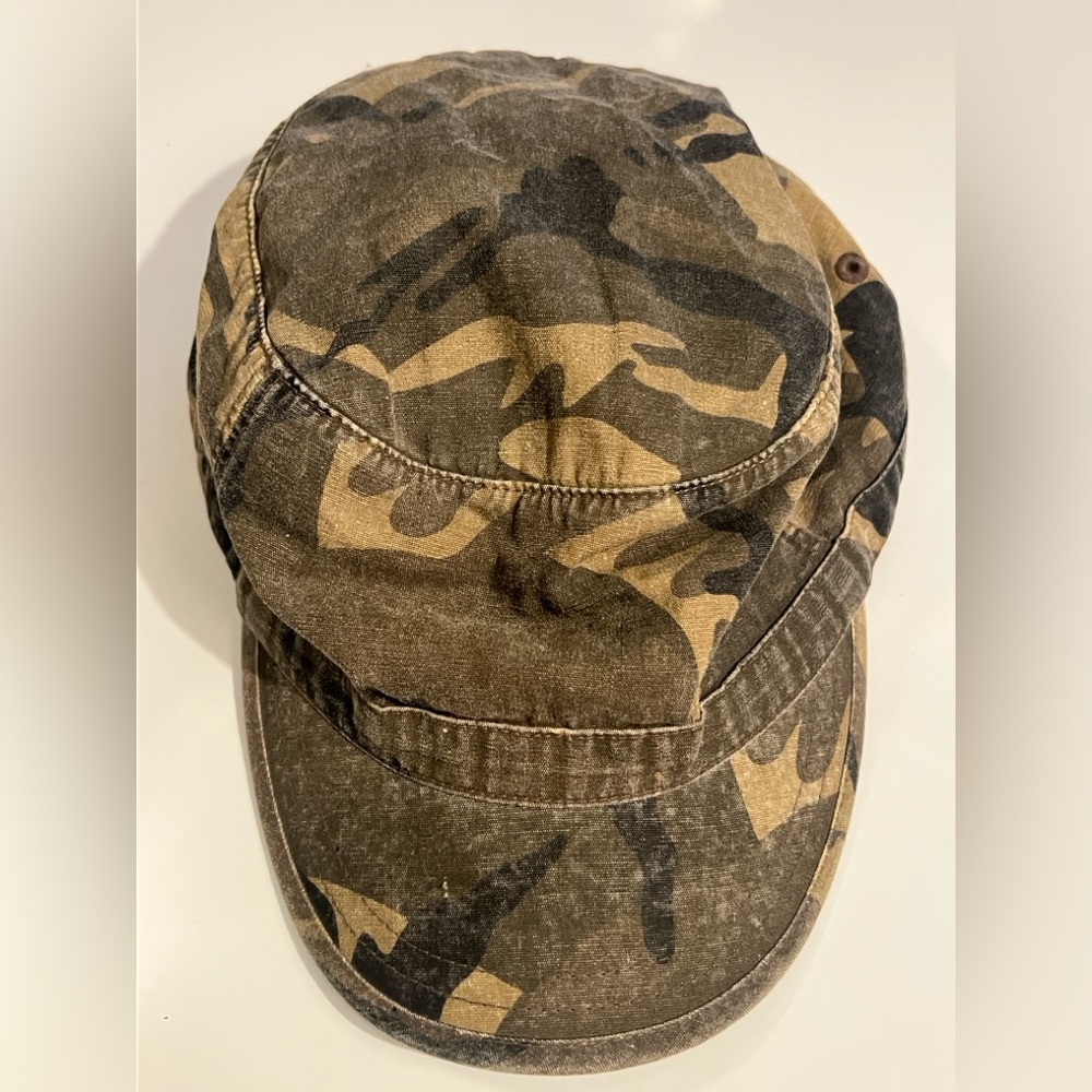Lake of the Isles Men’s Camouflage Military Cap - Olive Brown L/XL
